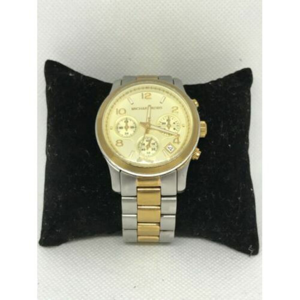 Michael Kors MK5137 Chronograph Women's Silver Stainless Steel Analog Watch Y165